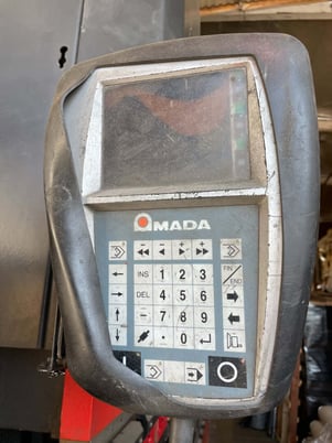 110 Ton, Amada #HFT-1003S, CNC press brake, 10' overall, 106.2" between housing, 13.7" stroke, 24.4" open - Image 3