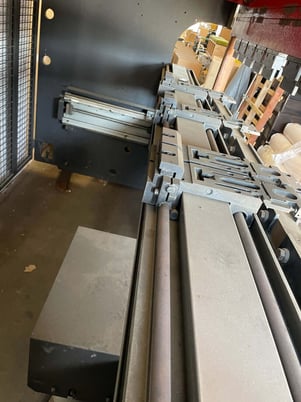 110 Ton, Amada #HFT-1003S, CNC press brake, 10' overall, 106.2" between housing, 13.7" stroke, 24.4" open - Image 5