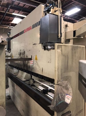 120 Ton, Durma #HAP30120, CNC hydraulic press brake, 10' overall, 99" between housing, 7.08" stroke, Delem - Image 1