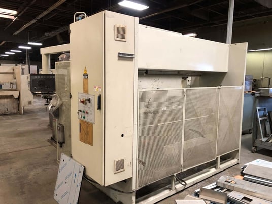 120 Ton, Durma #HAP30120, CNC hydraulic press brake, 10' overall, 99" between housing, 7.08" stroke, Delem - Image 4