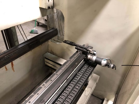 120 Ton, Durma #HAP30120, CNC hydraulic press brake, 10' overall, 99" between housing, 7.08" stroke, Delem - Image 8