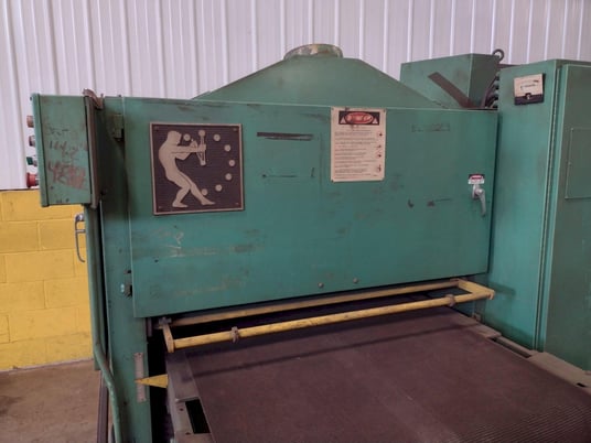 42" Timesavers #343-1SG, slag grinder belt sander w/Hammond dust collector, 1991, #17009 - Image 5