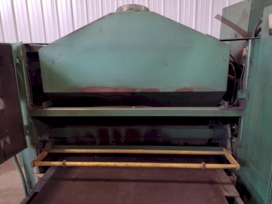 42" Timesavers #343-1SG, slag grinder belt sander w/Hammond dust collector, 1991, #17009 - Image 7