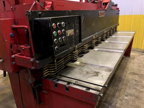 10 gauge x 10' Allsteel, metal hydraulic power squaring shear, 7.5 HP - Image 7