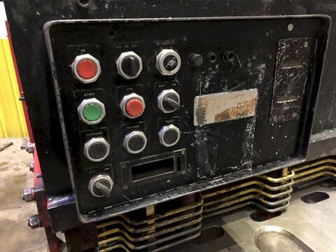 10 gauge x 10' Allsteel, metal hydraulic power squaring shear, 7.5 HP - Image 9