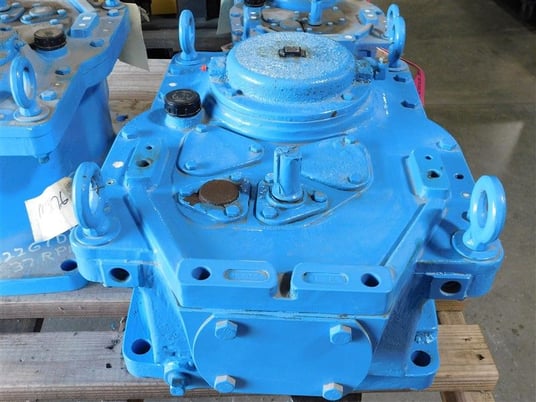 2.5 HP @ 1800 RPM, Chemineer #22GTD-7.5 turbine agitators, 45 RPM out, unused surplus - Image 1