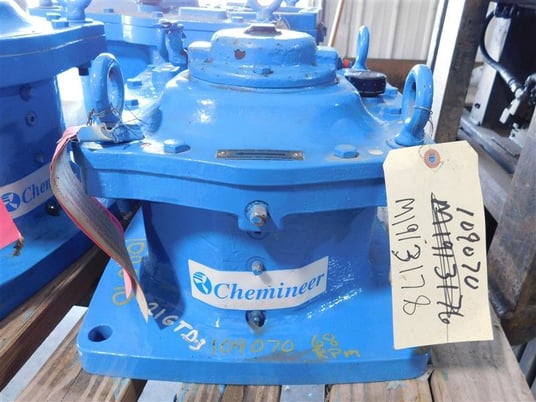 3 HP @ 1800 RPM, Chemineer #21GTD-3 turbine agitators, 68 RPM out, unused surplus - Image 4