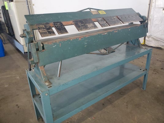 16 gauge x 4' Enco #130-5061, finger brake press for Sale | Surplus Record