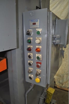 75 Ton, Niagara #ES-75, OBI press, 8" stroke, 21" Shut Height, 3" adj., 90 SPM, 36" x24" bed, air clutch & - Image 5