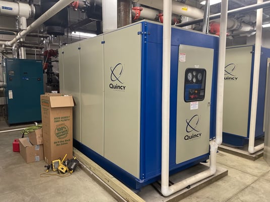 1500 acfm, Quincy #QSVI-100, Rotary Screw Vacuum Pump, 100 HP, 2006 - Image 8