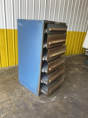 Stanley Vidmar, 6 drawer tool storage cabinet, 30" L x 28" D x 59" H, #16736 - Image 1