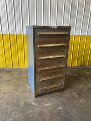 Stanley Vidmar, 6 drawer tool storage cabinet, 30" L x 28" D x 59" H, #16736 - Image 2