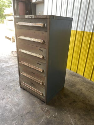 Stanley Vidmar, 6 drawer tool storage cabinet, 30" L x 28" D x 59" H, #16736 - Image 3
