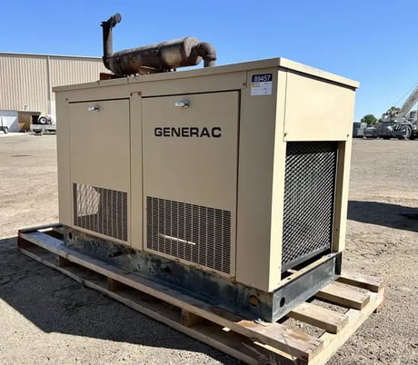 30 KW Generac #90A04512-S, liquid propane generator set, weather protected enclosure, 120/240 Volts, 652 - Image 2