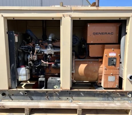 30 KW Generac #90A04512-S, liquid propane generator set, weather protected enclosure, 120/240 Volts, 652 - Image 3