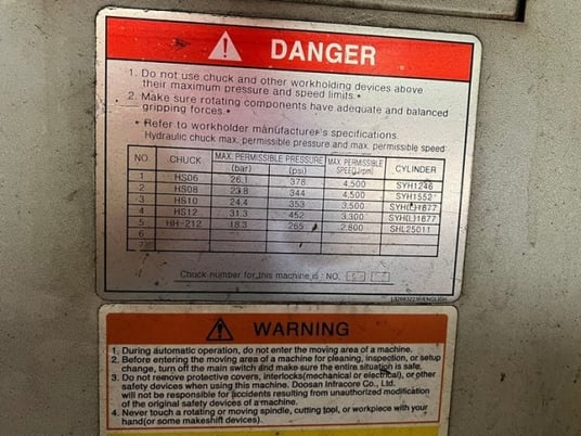 Daewoo Doosan #Puma-300C, CNC lathe, 22" swing, 12" chuck, 4" bar, Fanuc 21i-T, tailstock, live tooling, 2009 - Image 3