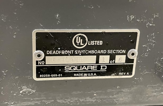 3000 Amps, Square D #QED switchboard sections 480 Volts 3P3W with MasterPact Breakers - Image 6