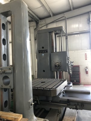 4.25" Wotan #B110, CNC table type horizontal boring mill, 49" x55" table, 55" X, 54" Y, 1000 RPM - Image 2