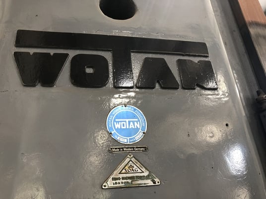 4.25" Wotan #B110, CNC table type horizontal boring mill, 49" x55" table, 55" X, 54" Y, 1000 RPM - Image 4