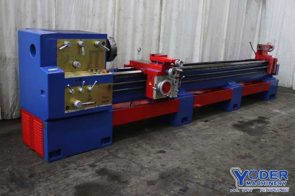 22" x 160" Tarnow #TUJ50M, gap bed engine lathe, 14-1/2" swing over cross slide, 4-jaw 12" chuck, #76223 - Image 2