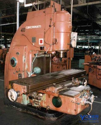 Cincinnati #5, vertical mill, 20" x94-1/2" table, 50 HP, #50 NS, serial #3J5V5J-3, #63742 - Image 1