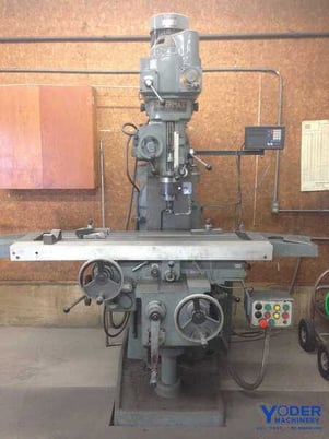 Supermax #Series-2, ram type vertical mill, 11" x51" table, 5 HP, 2-Axis digital read out, 1985, #64117 - Image 1