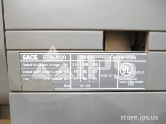 2000 Amps ABB Sace Emax E3n Eo/bi Parts Unit - Image 2