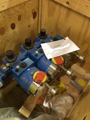 Lewa #LDB3, Metering pump, Size M910S/52, Flow 4.13, S/N 261787, Baldor motor, 1 HP, 1765 RPM - Image 3