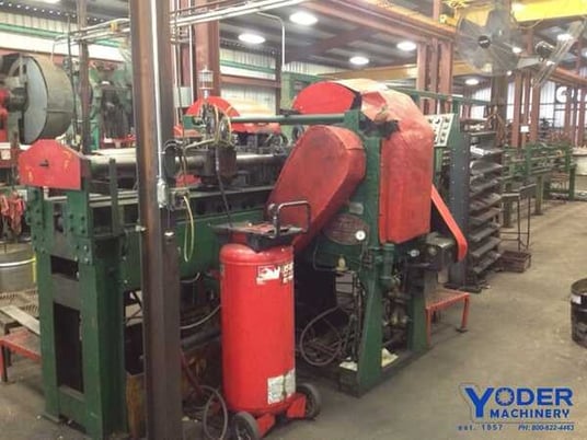 Ajax #Instacut, bar shear, 1-3/4" bar diameter, 48" cut length, variable speed pinch feed rolls, 1981, #62725 - Image 1