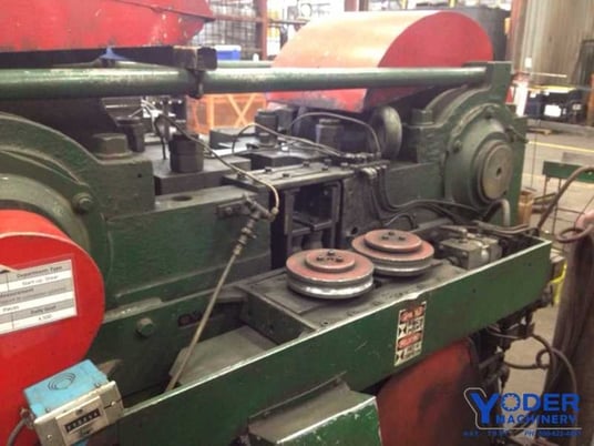 Ajax #Instacut, bar shear, 1-3/4" bar diameter, 48" cut length, variable speed pinch feed rolls, 1981, #62725 - Image 2