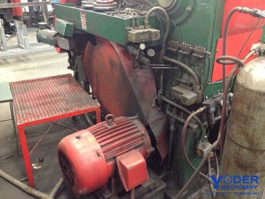 Ajax #Instacut, bar shear, 1-3/4" bar diameter, 48" cut length, variable speed pinch feed rolls, 1981, #62725 - Image 5
