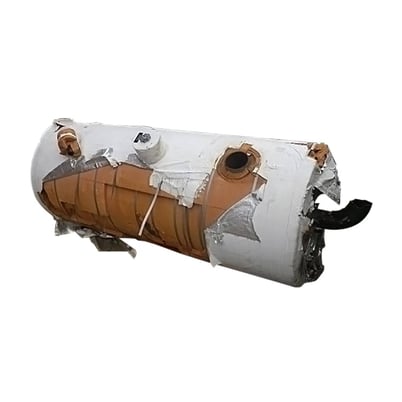 38" diameter x 84" L Hansen Technologies, Vertical Ammonia Accumulator, 400 Gallons, Tank, 250 PSI @ 350 F - Image 1