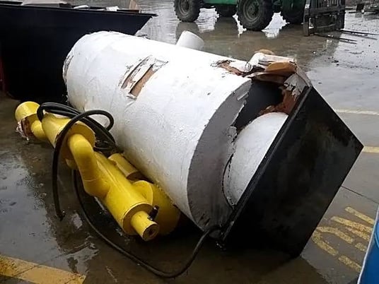 38" diameter x 84" L Hansen Technologies, Vertical Ammonia Accumulator, 400 Gallons, Tank, 250 PSI @ 350 F - Image 4