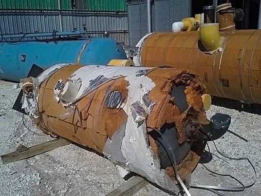 38" diameter x 84" L Hansen Technologies, Vertical Ammonia Accumulator, 400 Gallons, Tank, 250 PSI @ 350 F - Image 7