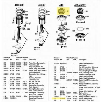 Vilter 31882A, Safety Head Spring, 440, 1950 lb. capacity - Image 10