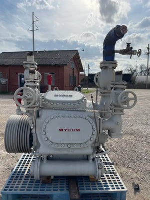 100 HP Mycom F62WB, 8-Cylinder Reciprocating Compressor Package, Belt Driven, 230/460 V, 1200 RPM - Image 7