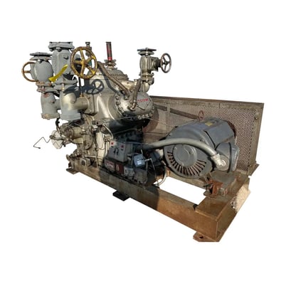 75 HP Mycom N42B, 6-Cylinder Reciprocating Compressor Package, Belt Driven, 230/460 V, 1775 RPM, 470 psig - Image 2