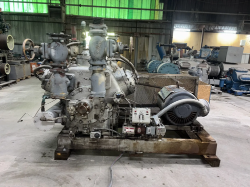 100 HP Mycom N62B, 8-Cylinder Reciprocating Compressor Package, Belt Driven, 230/460 V, 1200 RPM, 470 psig - Image 3