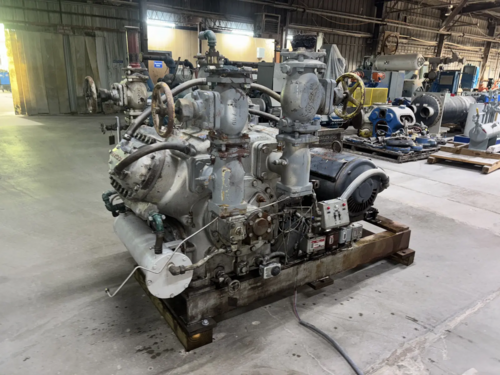 100 HP Mycom N62B, 8-Cylinder Reciprocating Compressor Package, Belt Driven, 230/460 V, 1200 RPM, 470 psig - Image 4