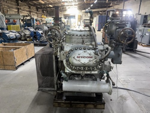100 HP Mycom N62B, 8-Cylinder Reciprocating Compressor Package, Belt Driven, 230/460 V, 1200 RPM, 470 psig - Image 6