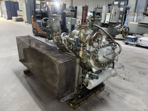 100 HP Mycom N62B, 8-Cylinder Reciprocating Compressor Package, Belt Driven, 230/460 V, 1200 RPM, 470 psig - Image 7