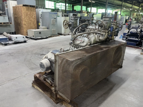 100 HP Mycom N62B, 8-Cylinder Reciprocating Compressor Package, Belt Driven, 230/460 V, 1200 RPM, 470 psig - Image 9