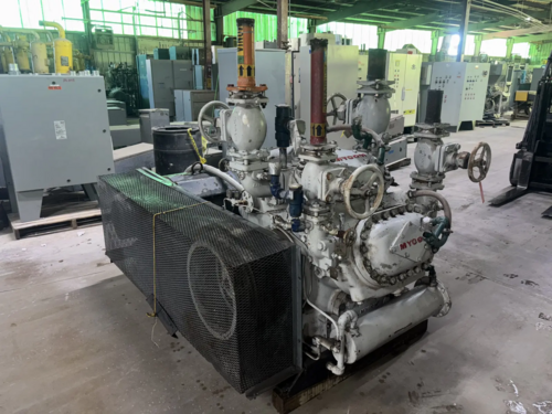 100 HP Mycom N63B, 8-Cylinder Reciprocating Compressor Package, Belt Driven, 230/460 V, 1200 RPM, 470 psig - Image 6