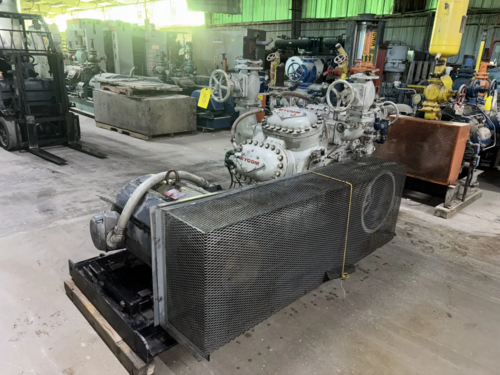 100 HP Mycom N63B, 8-Cylinder Reciprocating Compressor Package, Belt Driven, 230/460 V, 1200 RPM, 470 psig - Image 8