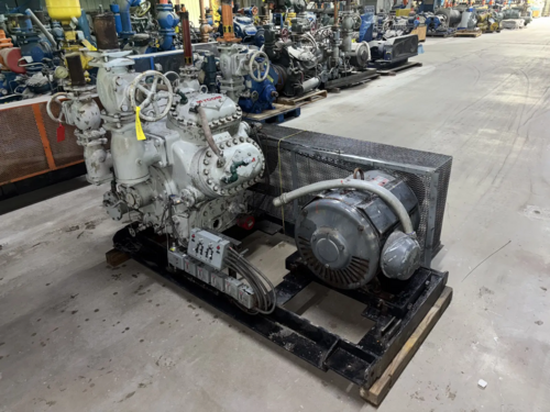 100 HP Mycom N63B, 8-Cylinder Reciprocating Compressor Package, Belt Driven, 230/460 V, 1200 RPM, 470 psig - Image 10