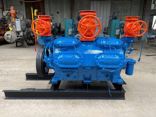 200 HP Vilter 4416, 16-Cylinder Reciprocating Compressor Package, Belt Driven, 460 V, 1200 RPM - Image 3