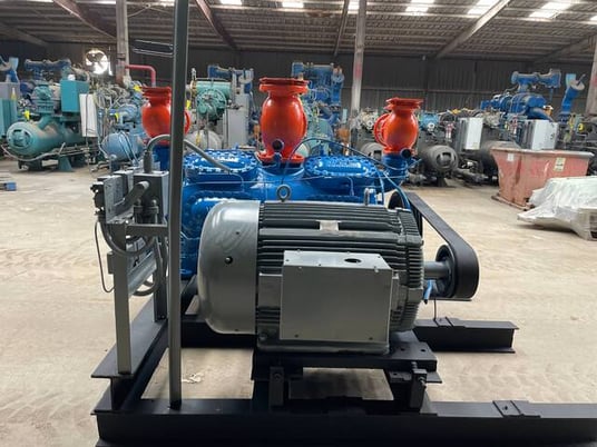 200 HP Vilter 4416, 16-Cylinder Reciprocating Compressor Package, Belt Driven, 460 V, 1200 RPM - Image 7
