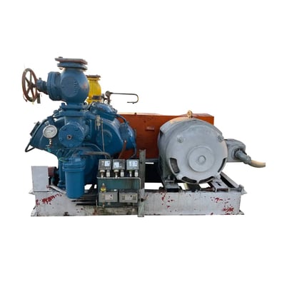 100 HP Vilter 448, 8-Cylinder Reciprocating Compressor Package, Belt Driven, 108-220/440 V, 1200 RPM, 309 CFM - Image 1