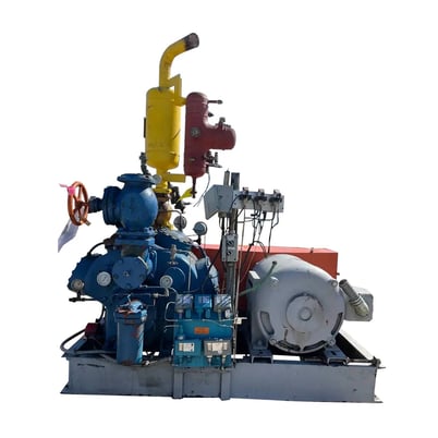 100 HP Vilter 448, 8-Cylinder Reciprocating Compressor Package, Belt Driven, 208-220/440 V, 209 CFM, 2005 - Image 1