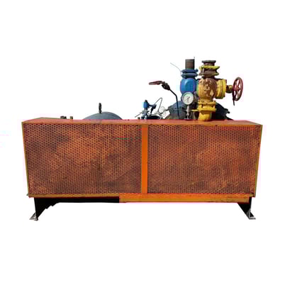 100 HP Vilter 448, 8-Cylinder Reciprocating Compressor Package, Belt Driven, 208-220/440 V, 1200 RPM, 309 - Image 1